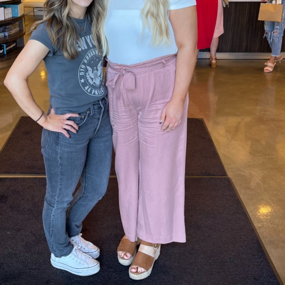 Pink trousers size L